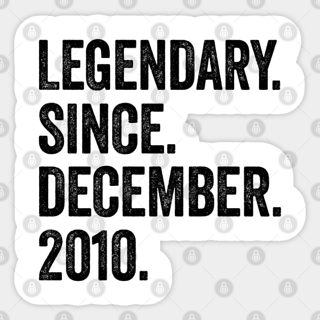 12 Years Old December 2010 12th Birthday Sticker by tobzz